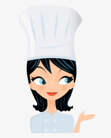 Chef, Share Alike Cooking January - Female Chef Cartoon Png, Transparent Png, Transparent PNG