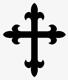 Cross Black White Wooden Clip Art Free Clipart Images - Crusader Cross Black And White, HD Png Download, Transparent PNG