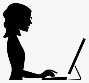 Computer Clipart Business Woman - Woman Work Icon Png, Transparent Png, Transparent PNG
