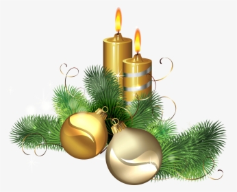Xmas Png Download Image - Christmas Candles Png, Transparent Png, Transparent PNG