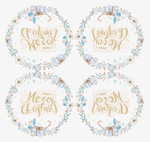 Transparent Watercolor Wreath Png - Merry Christmas Watercolor, Png Download, Transparent PNG