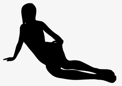 Lying Person Silhouette Png, Transparent Png, Transparent PNG