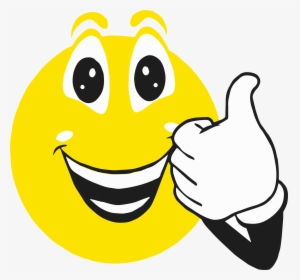 Smiley Face Thumbs Up Png Black And White - Smiley Face Thumbs Up, Transparent Png, Transparent PNG