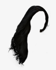 Long Hair Png - Transparent Black Hair Png, Png Download, Transparent PNG