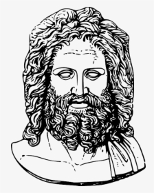 One Of The Popular Gods Is Poseidon Or Neptune - Statue Of Zeus Drawing, HD Png Download, Transparent PNG