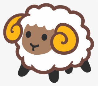 Sheep - Ram Emoji, HD Png Download, Transparent PNG