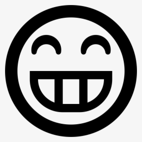 Transparent Smiley Face - Smiley With Teeth Logo, HD Png Download, Transparent PNG