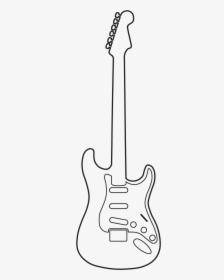 Electric Instruments Guitar Musical String Bass Clipart - Electric Guitar Images Black And White, HD Png Download, Transparent PNG