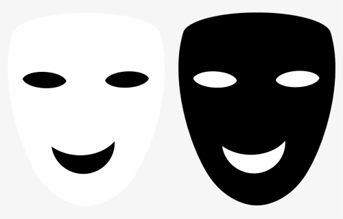 Mask, Black, White, Face, Carnival, Fashion, Mystery - Smiley, HD Png Download, Transparent PNG