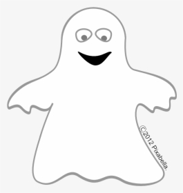 Ghost Clipart Black And White , Transparent Cartoons - Cartoon, HD Png Download, Transparent PNG