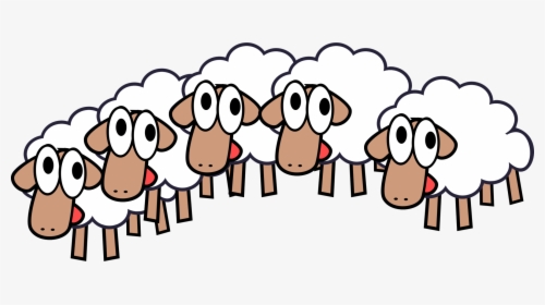 Group Of Sheep Clipart Amp Group Of Sheep Clip Art - Group Of Sheep Cartoon, HD Png Download, Transparent PNG