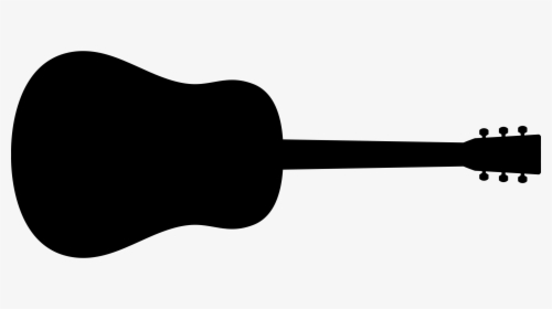 Acoustic Electric Guitar,string Instrument,silhouette - Guitar Silhouette Clip Art, HD Png Download, Transparent PNG