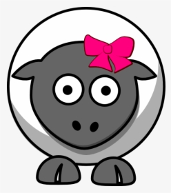 Cartoon Sheep Png - Cartoon Clipart Sheep Pink, Transparent Png, Transparent PNG
