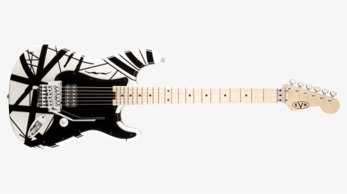 Evh® Striped Series White With Black Stripes - Evh Striped Black White, HD Png Download, Transparent PNG