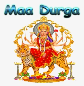 Maa Durga Png Pics - Durga Mata Png Hd, Transparent Png, Transparent PNG