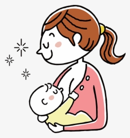 Transparent Breastfeeding Clipart - Breast Feeding Cartoon Png, Png  Download , Transparent Png Image - PNGitem