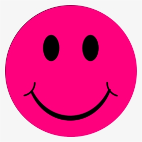 Amazing Happy Face Clipart Clip Art Black And White - Pink Smiley Face Clip Art, HD Png Download, Transparent PNG