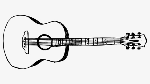 Guitar Drawing No Background, HD Png Download, Transparent PNG