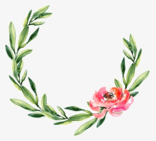 Wreath Watercolor Painting Wedding Garland Christmas - Watercolor Leaf Wreath Png, Transparent Png, Transparent PNG