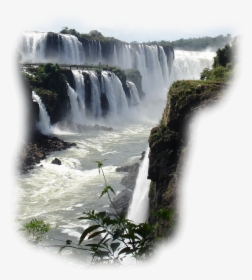 Waterfall Painting River Stream Water Resources - Iguazu Falls, HD Png Download, Transparent PNG