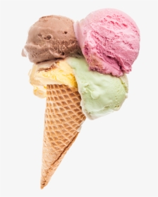 Gelato Ice Cream Cone, HD Png Download, Transparent PNG