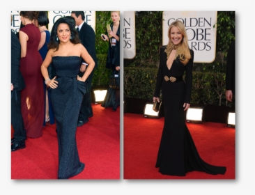 Salma Hayek Golden Globes, Kate Hudson Golden Globes, HD Png Download, Transparent PNG