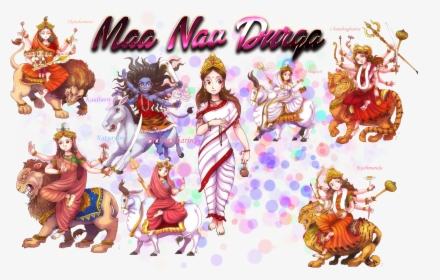 Nav Durga Png Hd , Transparent Cartoons, Png Download, Transparent PNG