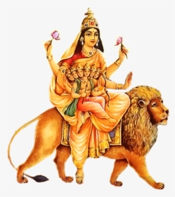 Lord Durga Png Free Pic - Skanda Mata Png, Transparent Png, Transparent PNG