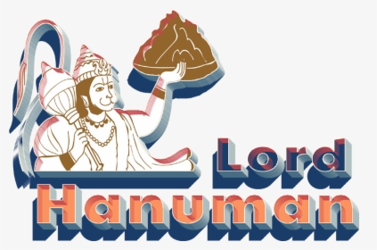 Lord Hanuman 3d Letter Png - Digital Illustration Of Hanuman Carrying The Mountain, Transparent Png, Transparent PNG