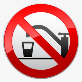 No Tap Water Bad Clipart & Clip Art Images - No Camping Sign, HD Png Download, Transparent PNG