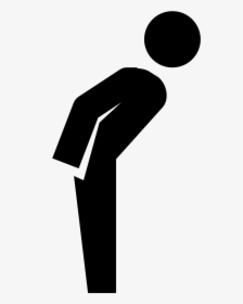 Computer Icons Bowing Logo Person - Clipart Person Bowing, HD Png Download, Transparent PNG