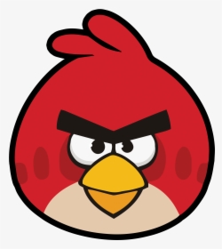 Angry Birds Red Transparent Image - Red Cartoon Angry Birds, HD Png Download, Transparent PNG