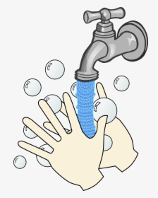 Running Water Png - Wash Your Hands With Soap And Water, Transparent Png, Transparent PNG