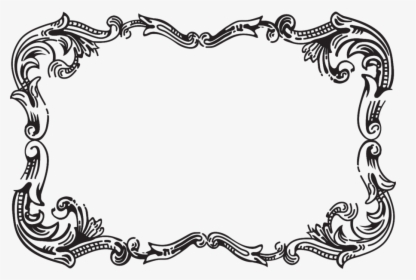 Fancy Frame Clip Art N18 Free Image - Black And White Design Png, Transparent Png, Transparent PNG