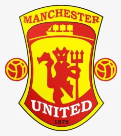 Manchester United Logo Png - Manchester United Black Devil, Transparent Png, Transparent PNG