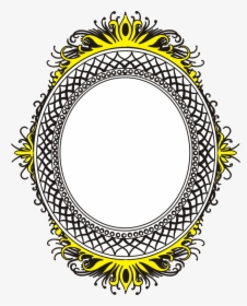 Oval Frame - Round Shape Photo Frame, HD Png Download, Transparent PNG