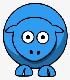 Sheep Cartoon Blue 2e9df2ff Svg Clip Arts - Animated Goat, HD Png Download, Transparent PNG
