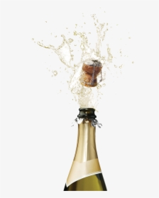 Champagne Popping Png Picture - Popping Transparent Clipart Png Champagne Bottle, Png Download, Transparent PNG