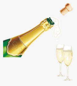 Champagne Popping Png Pic - Png Happy New Year 2019, Transparent Png, Transparent PNG