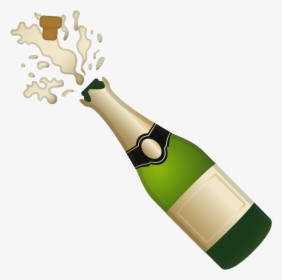 Transparent Champagne Png - Transparent Background Champagne Emoji, Png Download, Transparent PNG