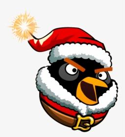 Santa And Bird Png - Angry Birds Bomb, Transparent Png, Transparent PNG