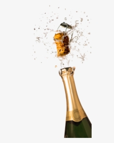 Transparent Champagne Pop Clipart - Champagne Bottle Popping Transparent Background, HD Png Download, Transparent PNG