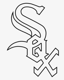 Chicago White Sox Boston Red Sox Los Angeles Angels - White Sox Logo Black And White, HD Png Download, Transparent PNG