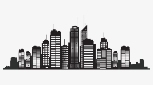 New York City Silhouette Skyline Cityscape - New York Buildings Silhouette, HD Png Download, Transparent PNG