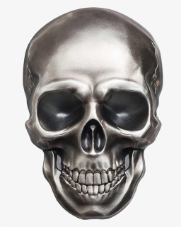 Skull Png - - Silver Skull Png, Transparent Png, Transparent PNG
