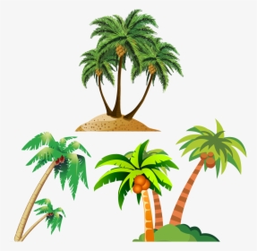 Coconut Arecaceae Royalty Free - Transparent Background Coconut Tree Clipart, HD Png Download, Transparent PNG