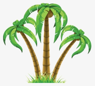 Palm Tree Coconut Clipart Free Images, HD Png Download, Transparent PNG