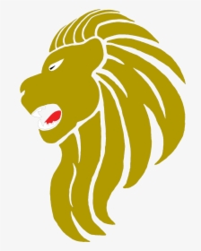 Golden Lion Head Clipart, HD Png Download, Transparent PNG