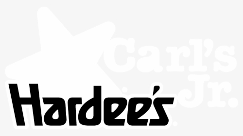 Carls Jr Hardees Logo Black And White - Hardee's, HD Png Download, Transparent PNG