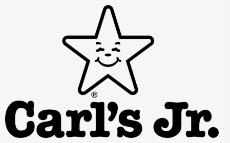 Carls Jr Logo Black And White, HD Png Download, Transparent PNG